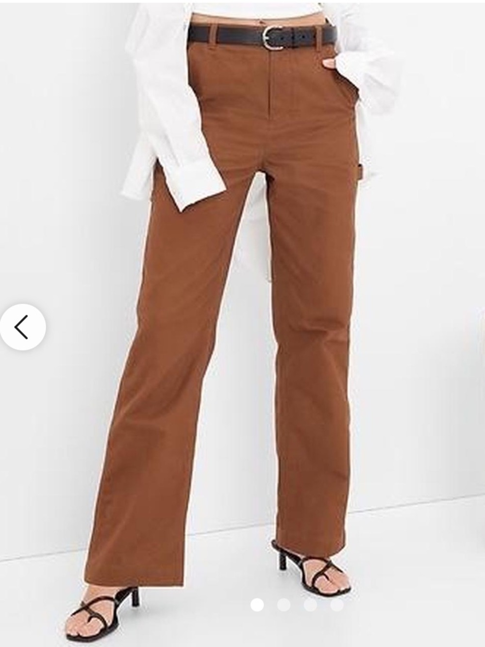GAP Carpenter Pants 100% Cotton Brown Size 6 Petite
